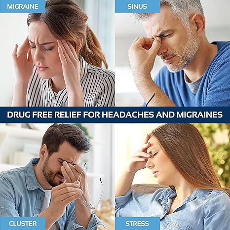 Hot & Cold Migraine Relief Ice Cap | Reusable Headache & Sinus Therapy Mask