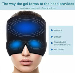 Hot & Cold Migraine Relief Ice Cap | Reusable Headache & Sinus Therapy Mask